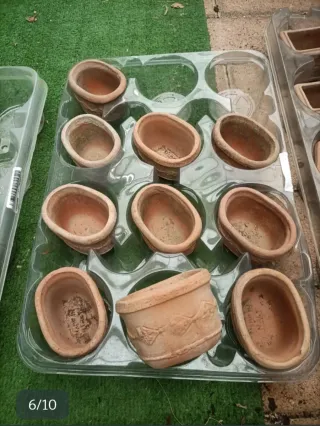 Set 6 Mini Vasi Toscani Terracotta