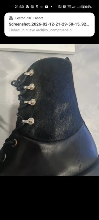 Botines Massimo Dutti Negros