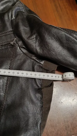 Giacca uomo in pelle testa di moro