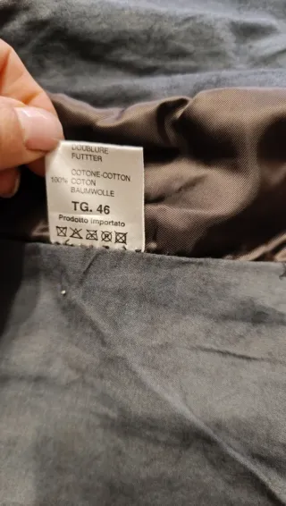 Giacca uomo in pelle testa di moro