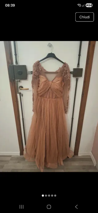 Abito da cerimonia oro rosa