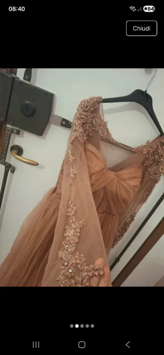 Abito da cerimonia oro rosa