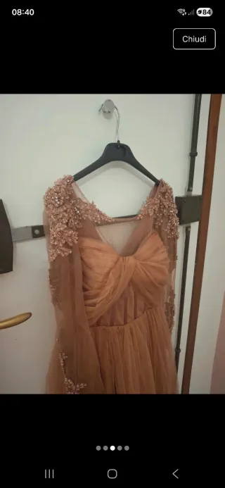 Abito da cerimonia oro rosa