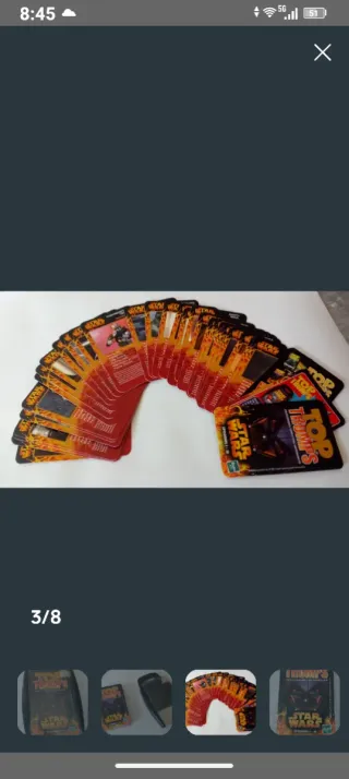 Baraja Cartas Star Wars Episodios I-III Top Trumps