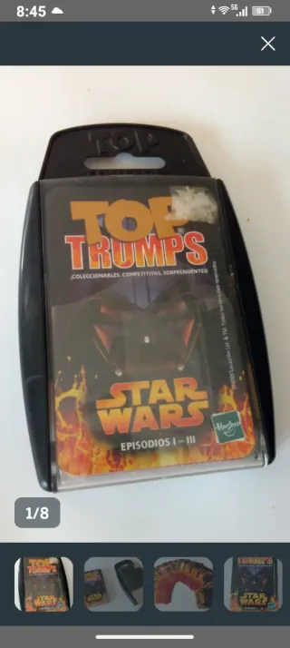 Baraja Cartas Star Wars Episodios I-III Top Trumps
