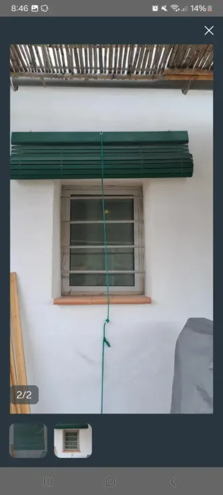 Persiana Alicantina Verde Madera