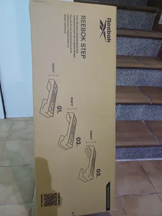 Step Reebok Negro y Rojo