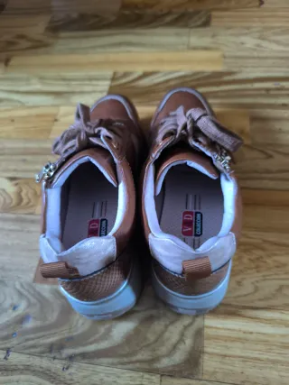 Deportivas Piel Napa Marrón