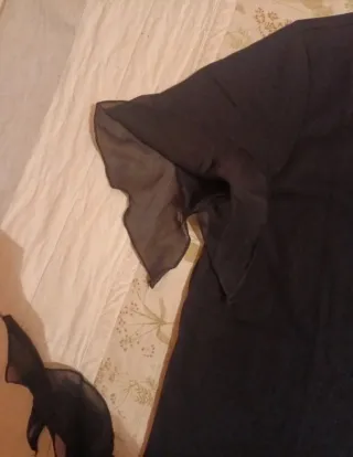 Maglietta Sisley donna nera maniche corte