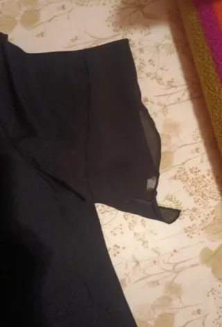 Maglietta Sisley donna nera maniche corte