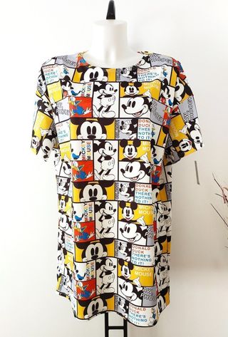 Camiseta Vestido Disney Mickey Mouse Comic