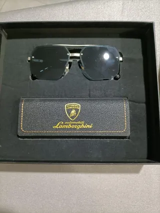 Óculos de Sol Lamborghini Preto/Prata
