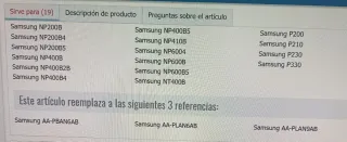 Batería Samsung AA-PBAN6AB para portátil