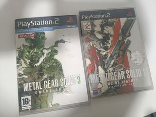Metal Gear Solid 2 y 3 PS2