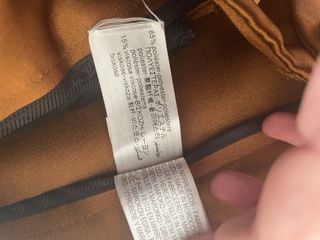 Pantalón Zara ancho botones satinado marrón