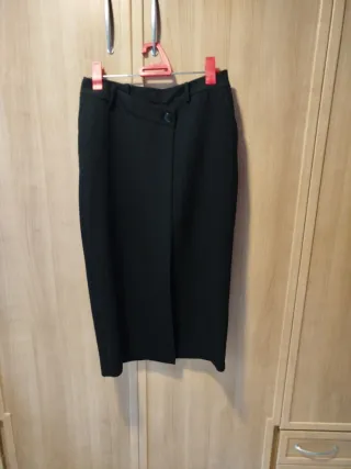 Falda Zara Negra Talla M