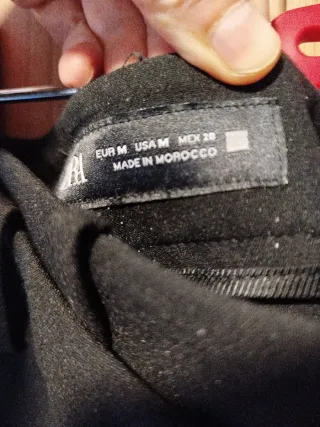 Falda Zara Negra Talla M