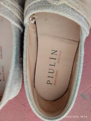 Zapatillas Piulín ceremonia lino Made in Spain