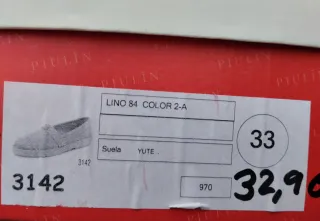 Zapatillas Piulín ceremonia lino Made in Spain