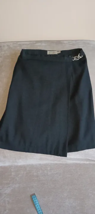 Traje Falda y Chaqueta Mango Gris oscuro