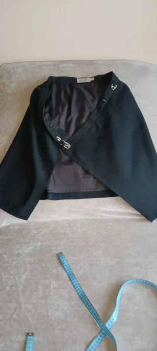 Traje Falda y Chaqueta Mango Gris oscuro