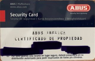 2 Cilindros Alta Seguridad ABUS Brabus + 10 Llaves