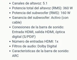 Samsung Q60 Barra de Sonido Negra