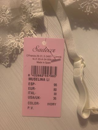 Ligueros Evelyn Blanco y Negro Talla 90/95