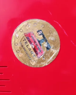 Teléfono Antiguo Rojo Años 70