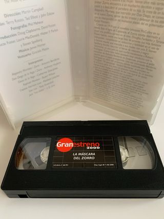 La máscara del zorro VHS