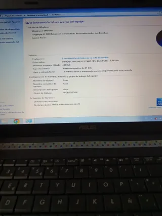 Ordenador portátil Asus negro