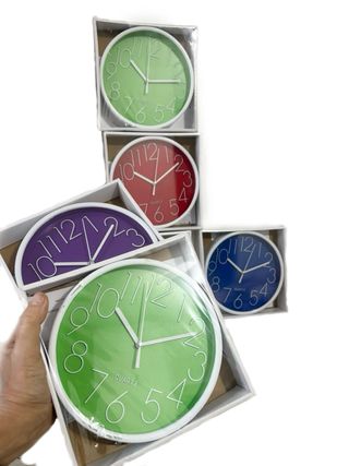 Set 6 Orologi da Muro Quarzo Color