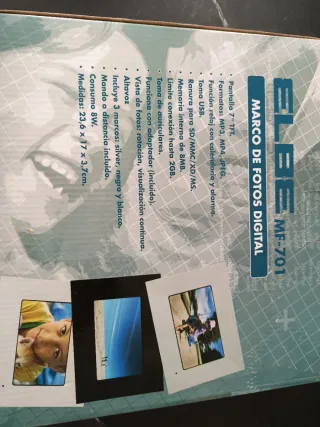 Marco de fotos digital negro