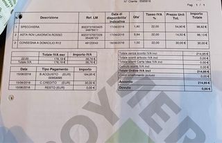 Specchiera 180x120 con cornice rossa