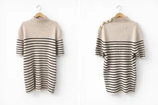 Jersey Sfera rayas beige y negro