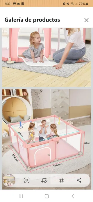 Parque infantil rosa