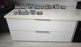 Mueble de salón modular blanco lacado y cristal