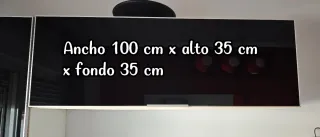 Mueble de salón modular blanco lacado y cristal