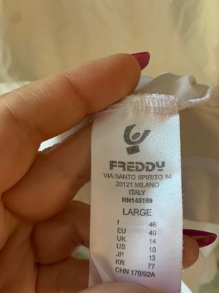 T-shirt Freddy bianca con stampa