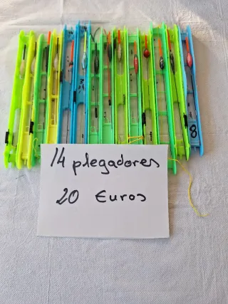 Flotadores de pesca con plegadores