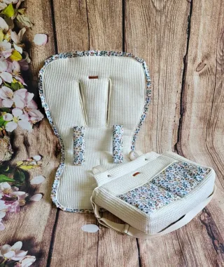 Colchoneta , funda Universal color crema