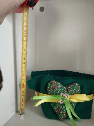 Cestino decorativo a forma di cuore