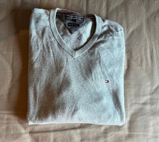 Jersey Tommy Hilfiger Talla L Gris Claro