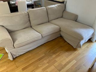 Sofá modular beige tela