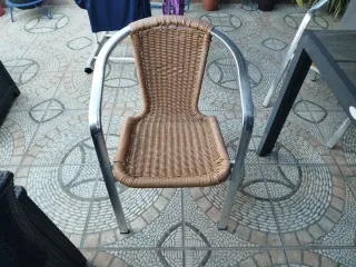 Conjunto Muebles Exterior Ratán Negro