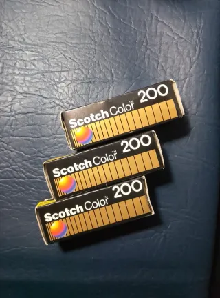 3 rolos Scotch Color 200 110 12exp