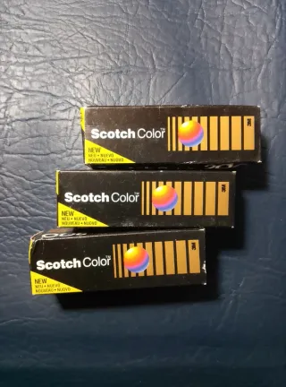 3 rolos Scotch Color 200 110 12exp