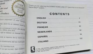 Manuale Donkey Kong Land 2 per Nintendo Game Boy