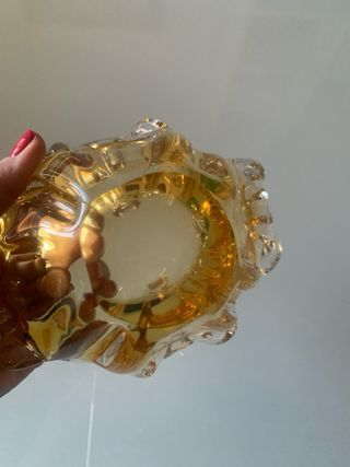 Svuota tasche in vetro giallo