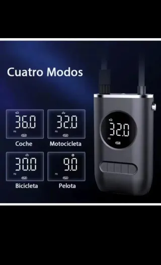 A ESTRENAR! Bomba aire portátil recargable 150PSI